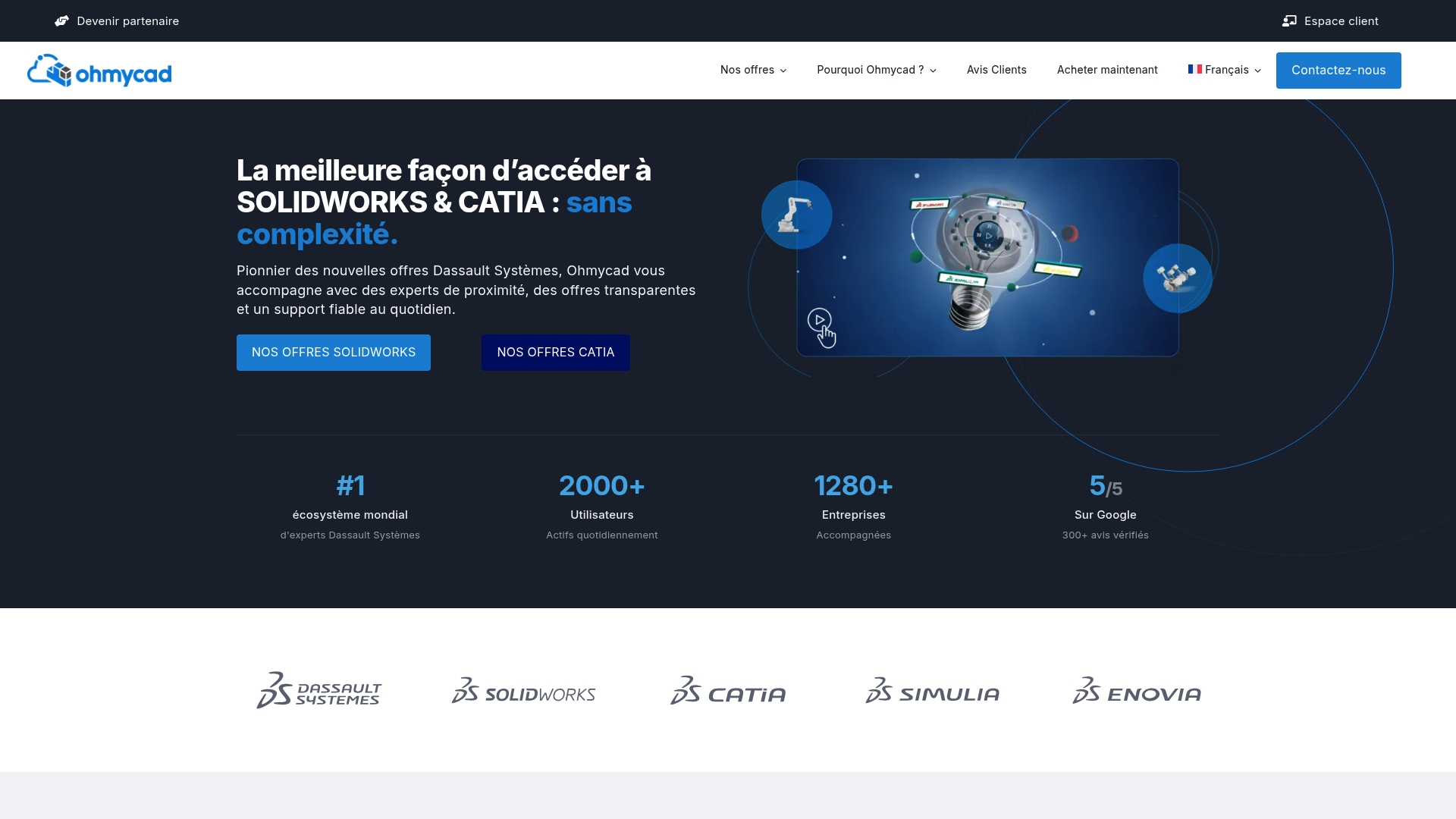 Ohmycad, SOLIDWORKS, CATIA, and 3DEXPERIENCE solutions